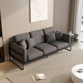 Modern upholstered sofa with metal frame, measuring 90.56 inches, perfect for stylish living rooms